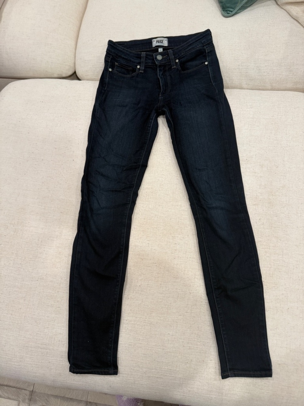 PAIGE Black Skinny Jeans - Slim Fit Stretch Denim